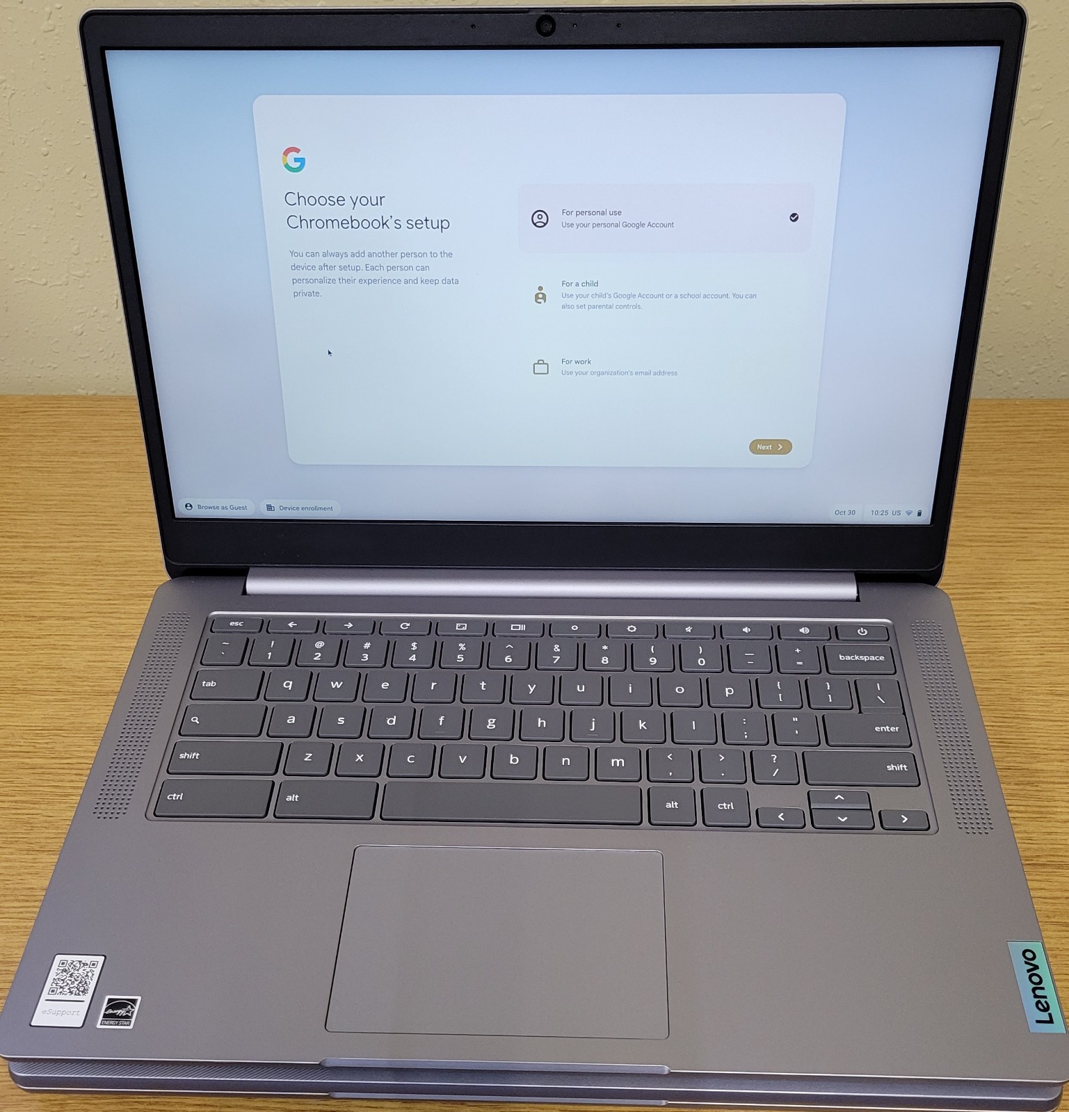 (Lot of 2)Lenovo IdeaPad 3 Chrome 14M836 MediaTek Mt8183 1.90GHz 4GB 64GB No OS