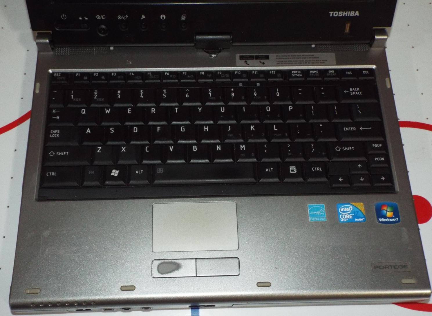 Toshiba Portege M780-S7240 Laptop i7 120GB SSD 4GB RAM WIN 10pro Stylus/Touch
