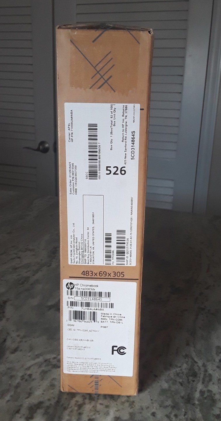 HP Chromebook 15.6” (64GB eMMC Intel Pentium Silver 3.3GHz 8GB RAM) Laptop 