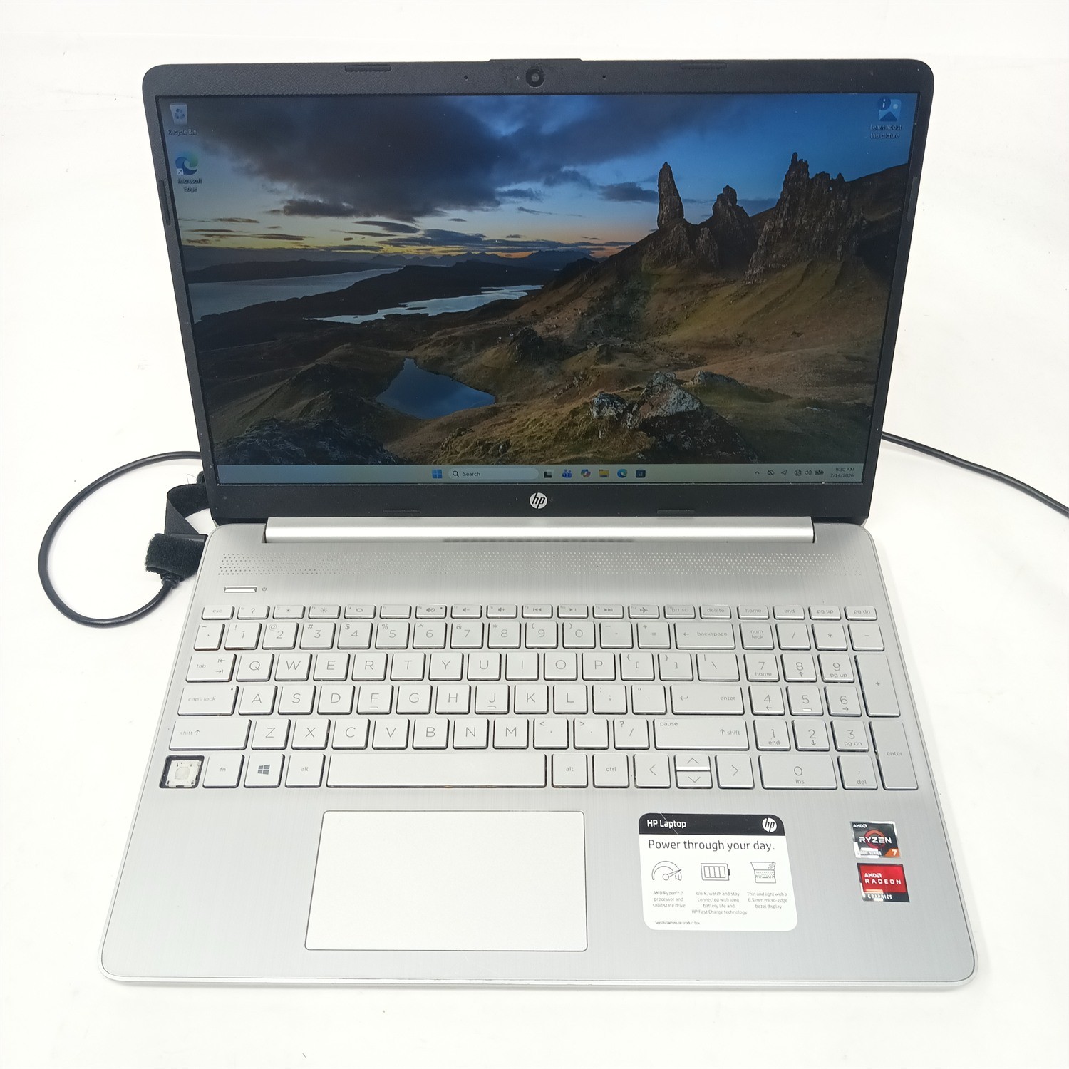 HP Laptop 15-ef1xxx Ryzen 7 4700U 2.00GHz 16GB DDR4 256GB NVMe Win11 Pro – 18328
