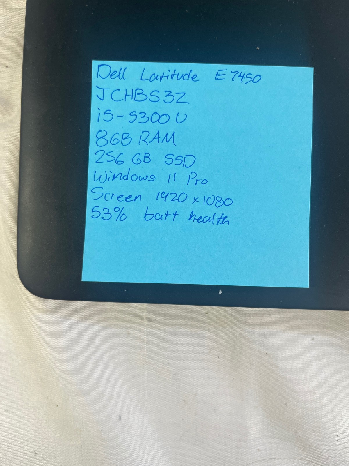 Dell Latitude E7450 Intel Core i5-5300U 8 GB 256GB SSD 14″