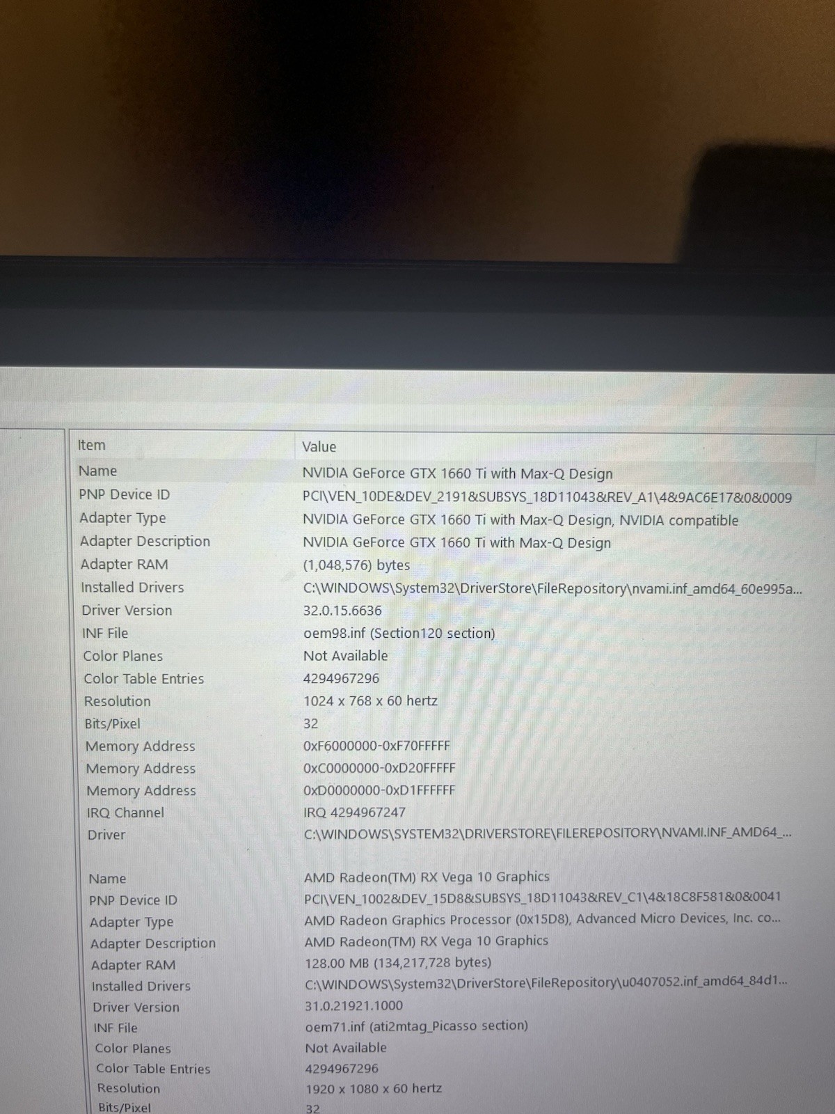 Asus ROG Zephyrus G GU502DU Ryzen 7 3750H 2.3GHz 16GB RAM 512 GB SSD GTX 1660 Ti
