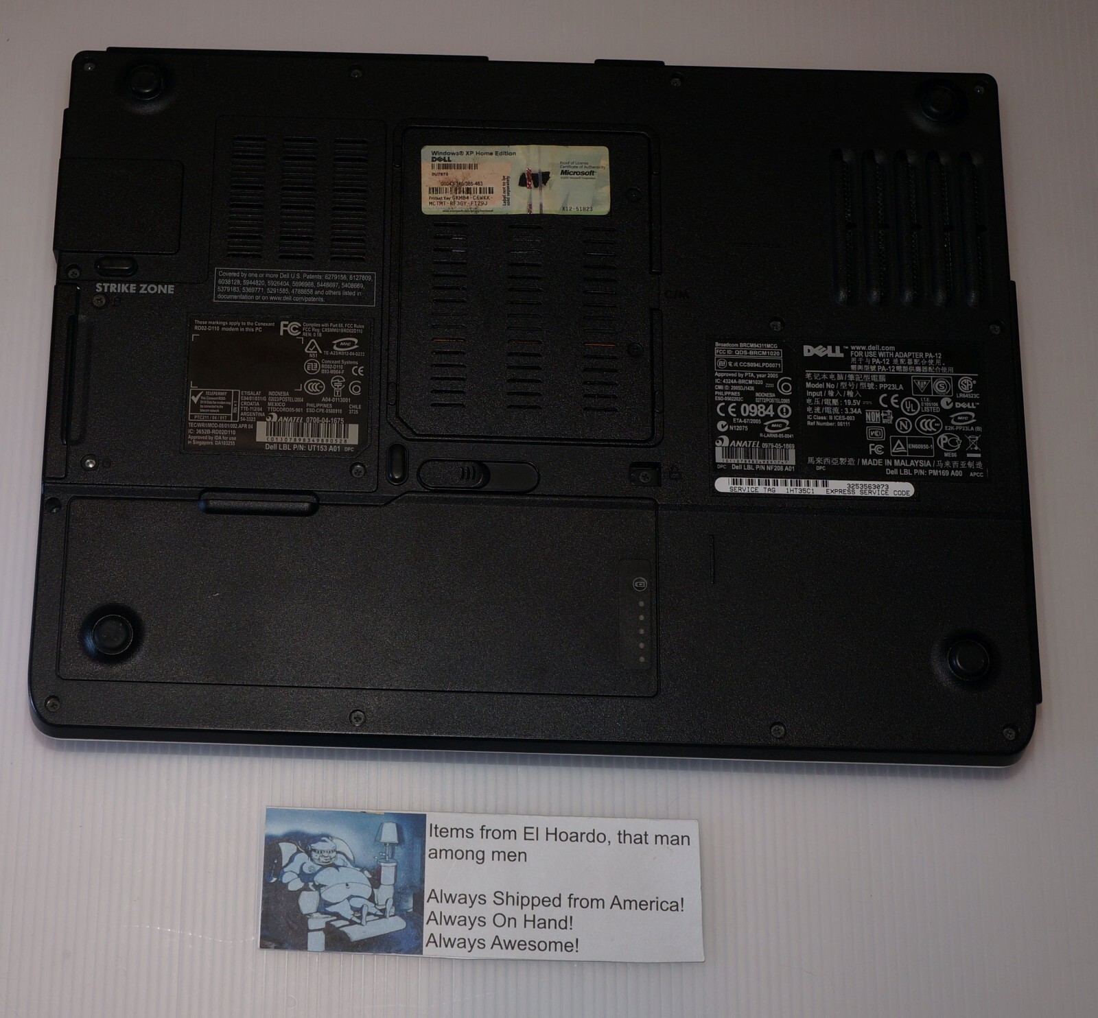 Dell Inspiron 1501 15.4″ AMD Turion 64 2.0GHz 2GB RAM 240GB HDD Radeon XP Read