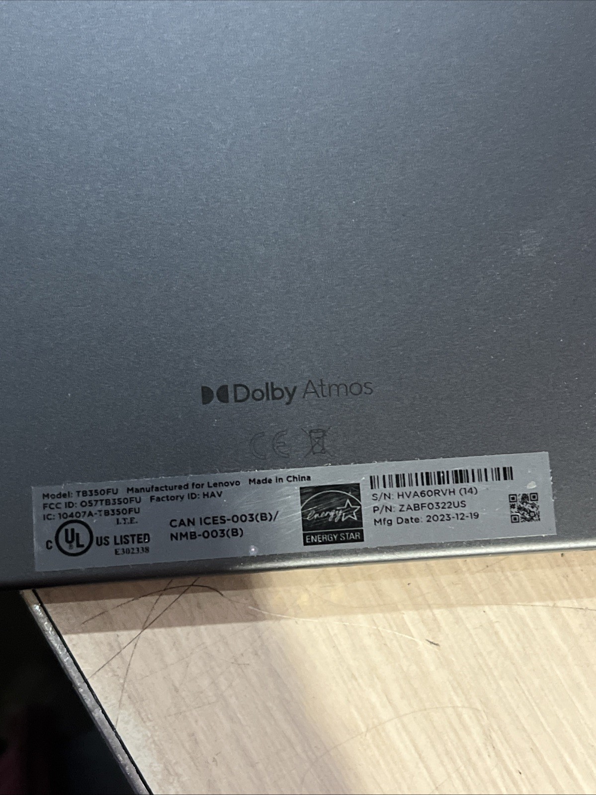 LENOVO TAB P11 2TB 350FU 2ND GEN