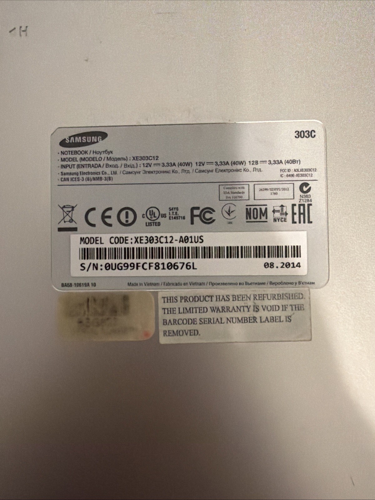 Samsung Chromebook (XE303C12-A01US) 11.6″ Exynos Chrome OS Read Description