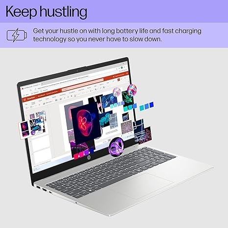 HP 15.6″ HD AMD RYZEN 3 7320U 8GB 128GB SSD WINDOWS 11 HOME NATURAL SILVER