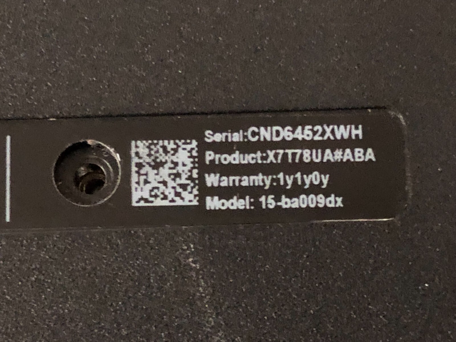HP 15-ba009dx ( for parts only )
