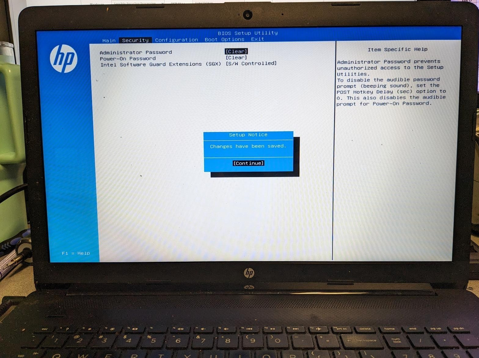 HP 17-BY3635CL i3-1005G1 @ 1.20GHz, 4GB RAM, NO HDD/OS