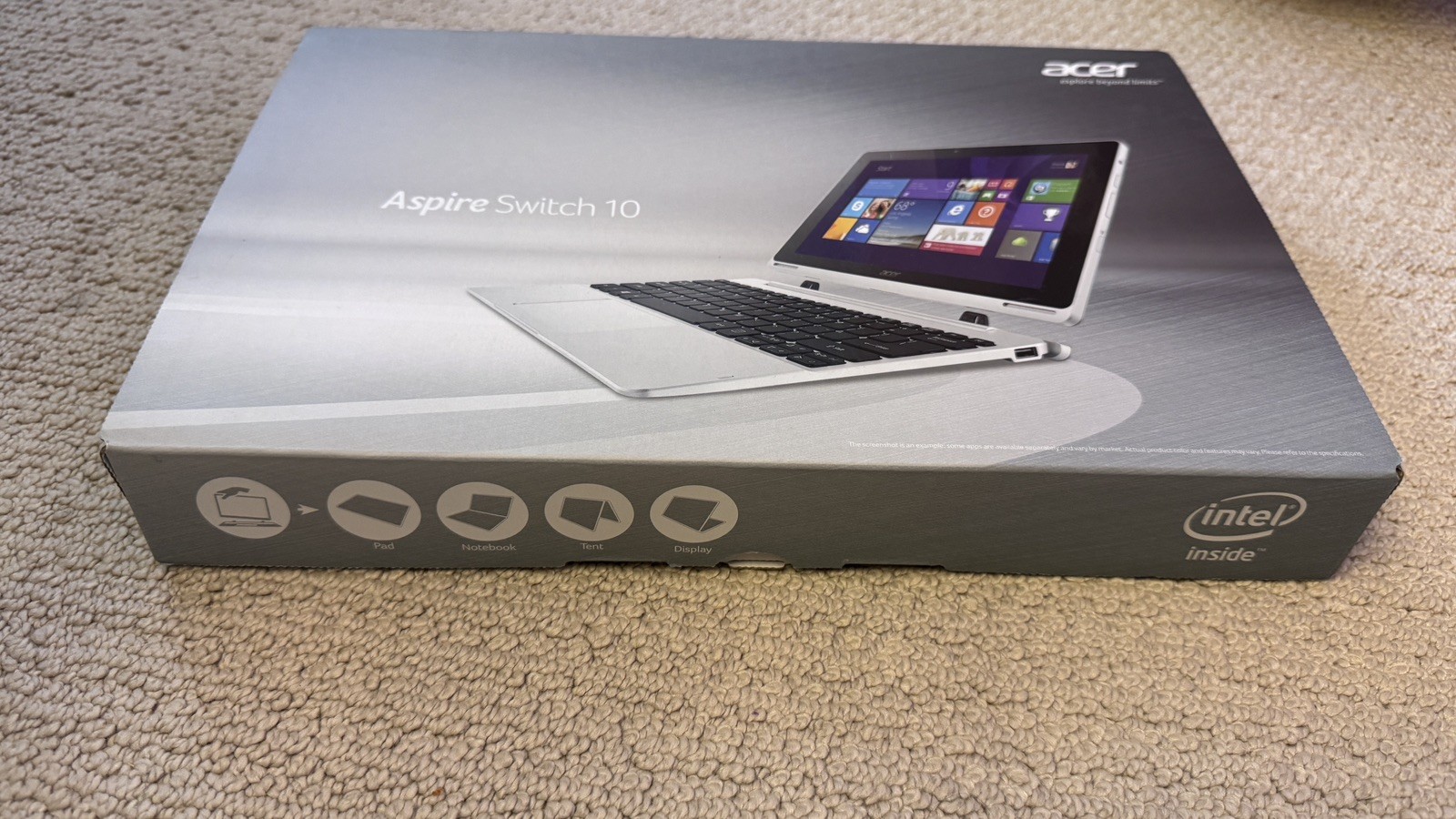 Acer Aspire Switch 10 10.1″ 2-in-1 Detachable Touch 2GB 64GB Win 8.1 in Gray