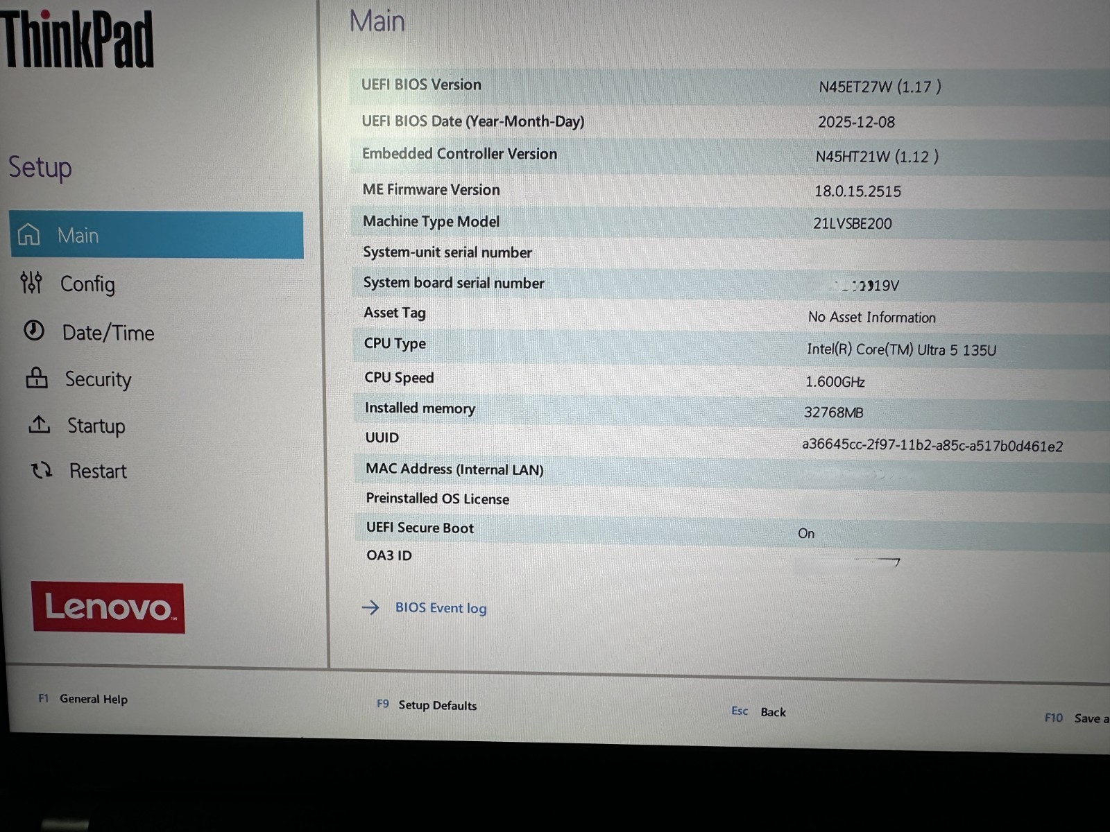 Lenovo ThinkPad X390 13.3″ Laptop i5-8265U 1.6GHZ 8GB RAM 256GB NVMe