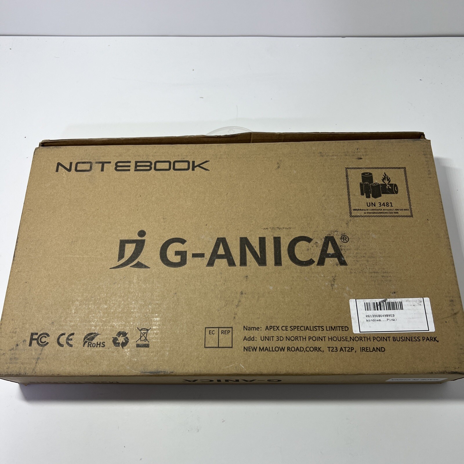 Windows 10 Laptop 10.1 Inch Quad Core Notebook Pink