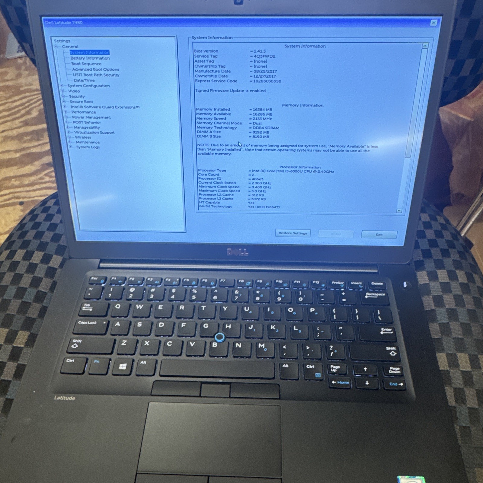 Dell Latitude 7480 14″ i5-6300U 2.40GHz 16GB 128GB SSD Win 11 Pro