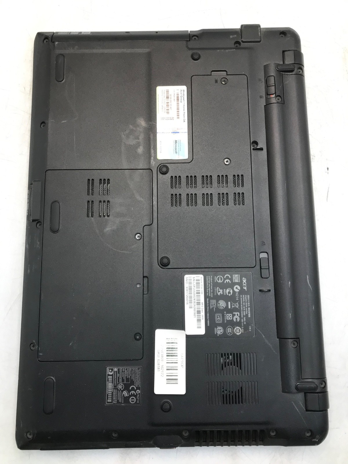 Acer Aspire 5534 AMD Athlon 64 x2 15″ Laptop-POWERS/BROKEN RAM CLIPS- MZ