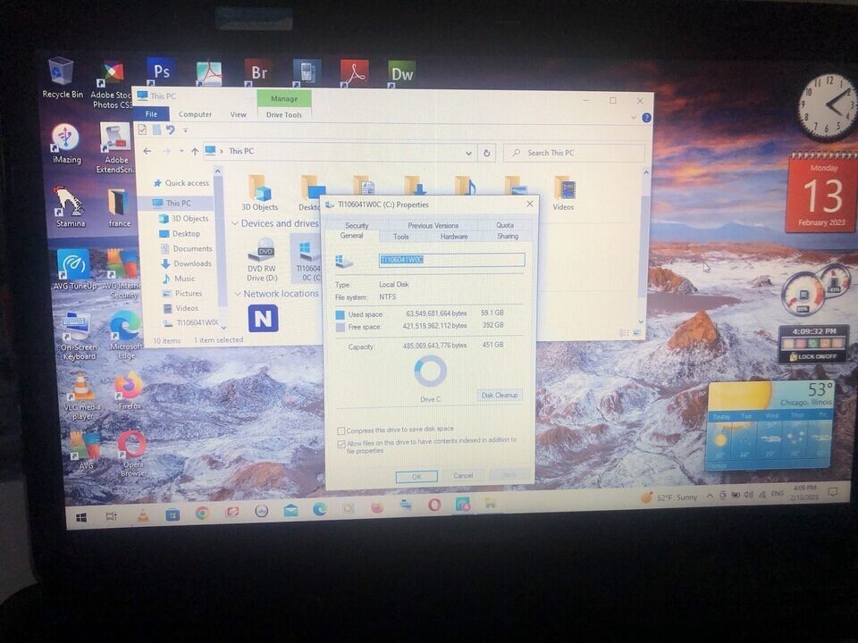 Toshiba L655-S5105 INTEL i3-M370 CPU | 8GB RAM 500gb HD WIN 10 HOME 15.6” +extra