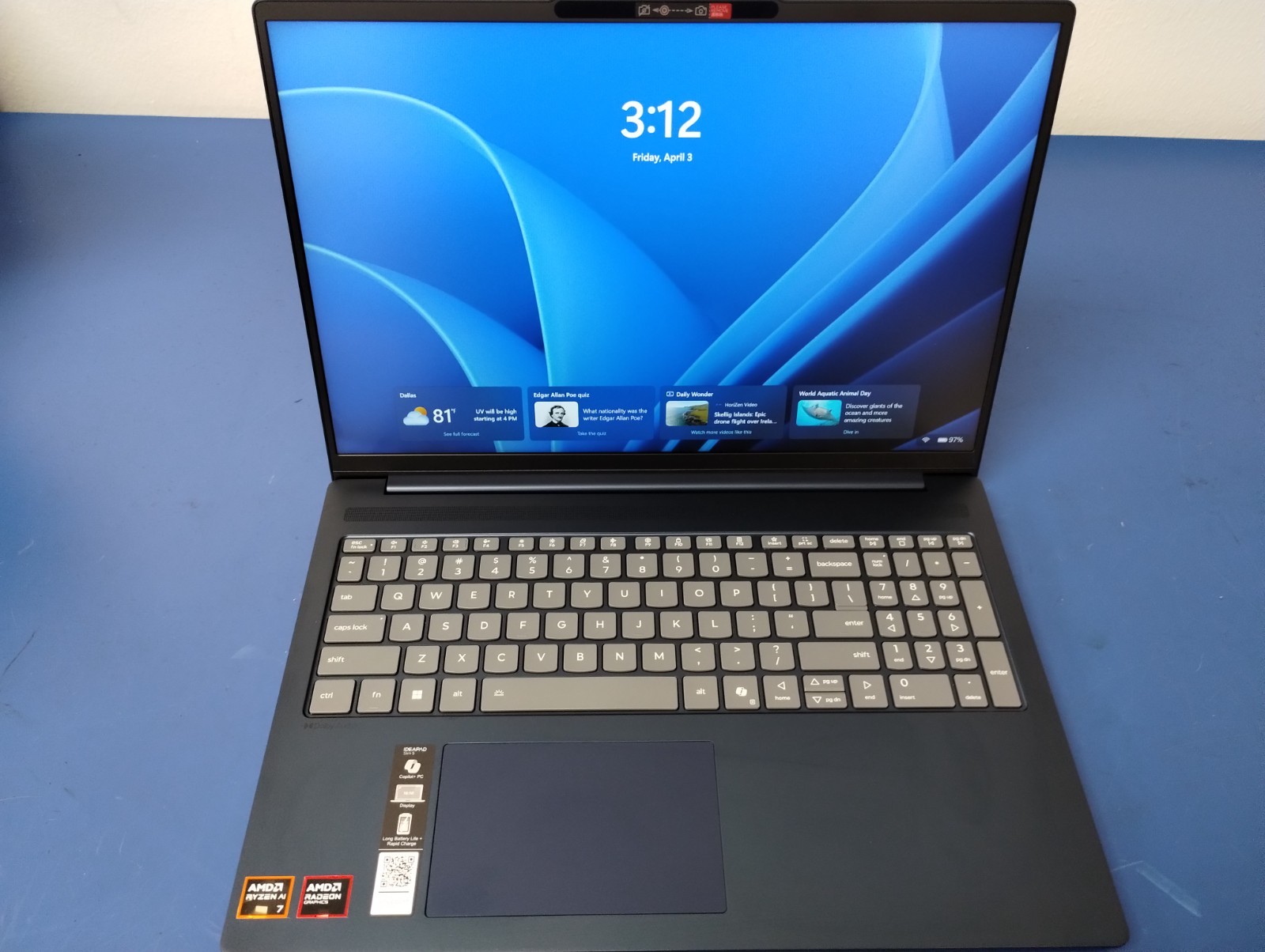 LENOVO IdeaPad Slim 5 16AKP10, AMD Ryzen AI 7 350, 16 GB RAM, 1 TB NVMe SSD