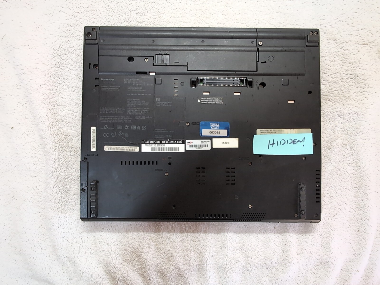 TESTED IBM Thinkpad T60 Laptop Intel 2 Ghz Centrino Duo 2GB RAM Windows XP