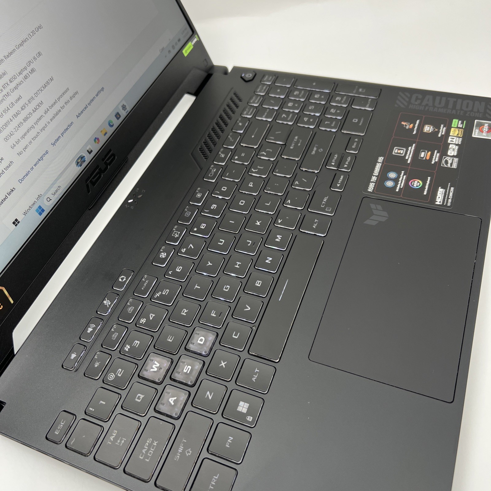 Asus TUF A15 FA507NU 15.6″ Ryzen 7 7735HS 16GB RAM 1TB SSD GeForce RTX 4050