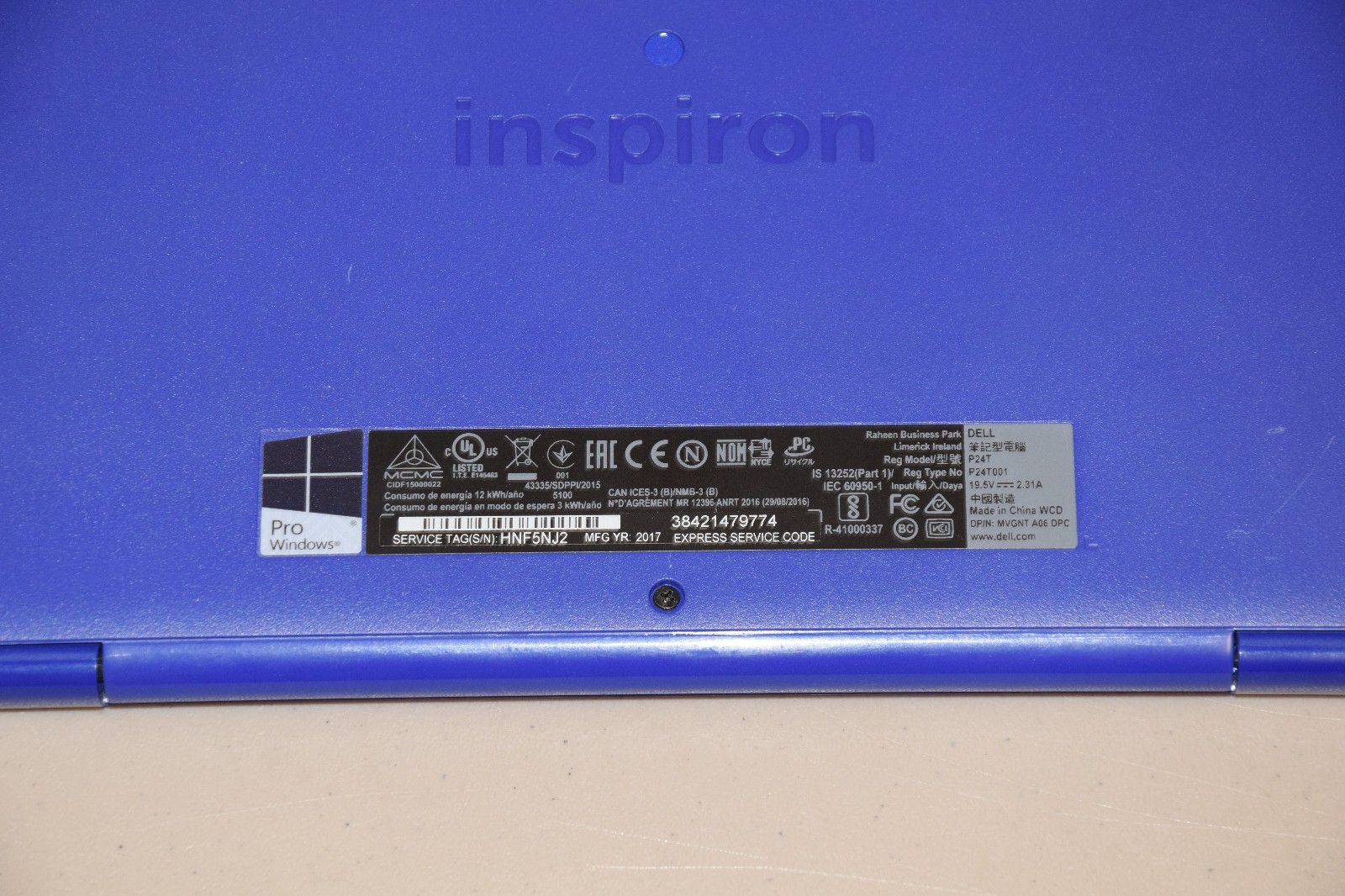 PARTS REPAIR Lot 4 Dell Inspiron 11-3162 11.6″ Celeron N3060 2GB DDR3L 32GB eMMC