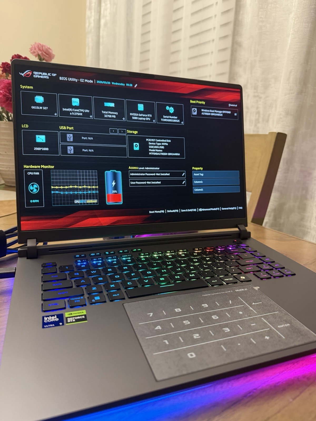 ASUS ROG Strix G16 (2025) Gaming 16″ 2.5K Ultra 9-275HX RTX 5080 32GB 1TB