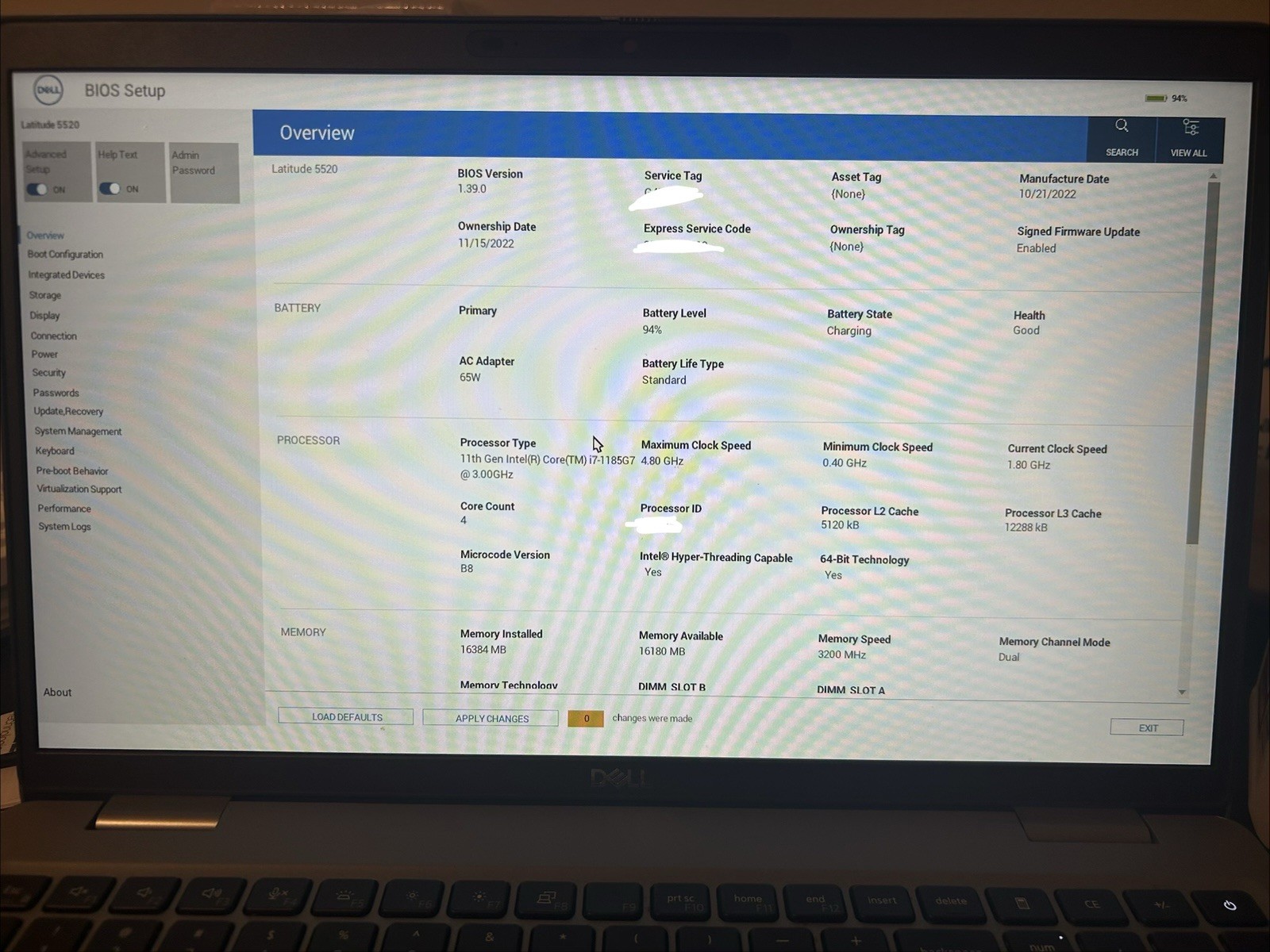 Dell Latitude 5520 15.6″ Touchscreen Laptop i5-1145G7 16GB RAM 500GB SSD