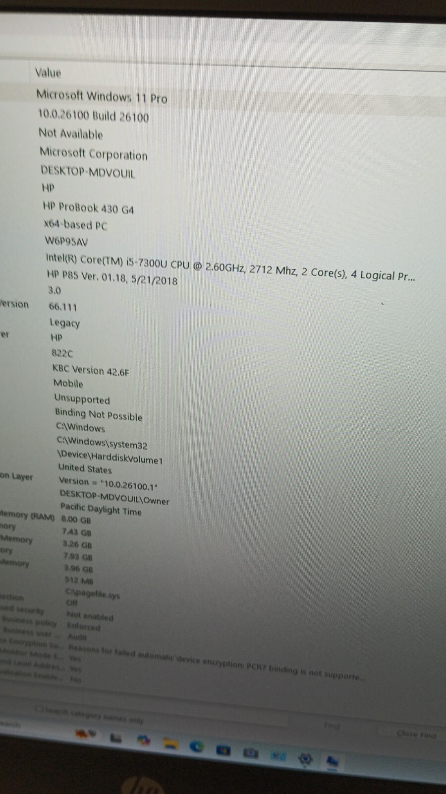 ProBook 430 G4 w/charger (5201).i5-7300U.8GB.128GB SSD.3″ FHD.Slim.W11 Pro