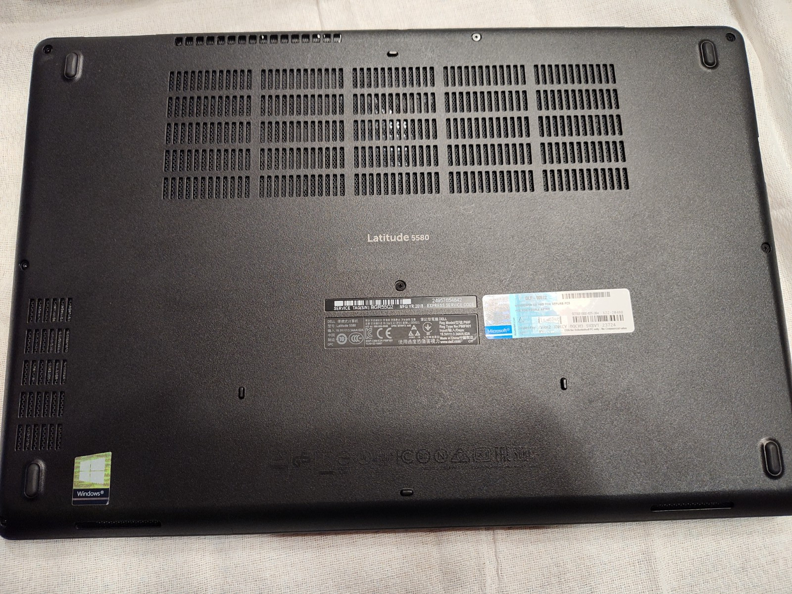Dell Latitude 5580 15.6″ i7-7820HQ 16GB 512gb SSD Win 11 Pro Fully Tested