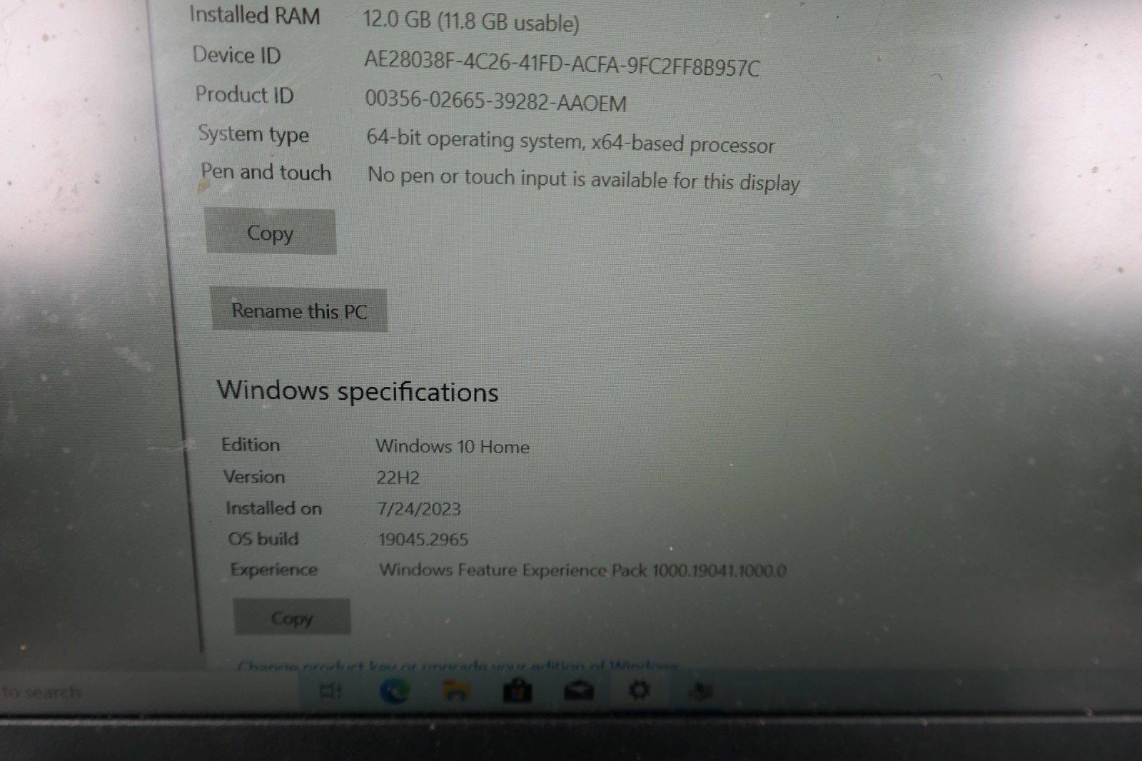 Lenovo IdeaPad 3 15.6″ i5 – 12GB RAM – 256GB SSD- Windows 10 – Bad Battery