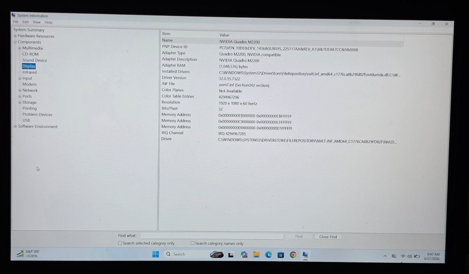 Lenovo P51 Xeon E3-1505M v6@3Ghz 16GB RAM 512GB NVMe WIN 11 PRO – NO CHARGER