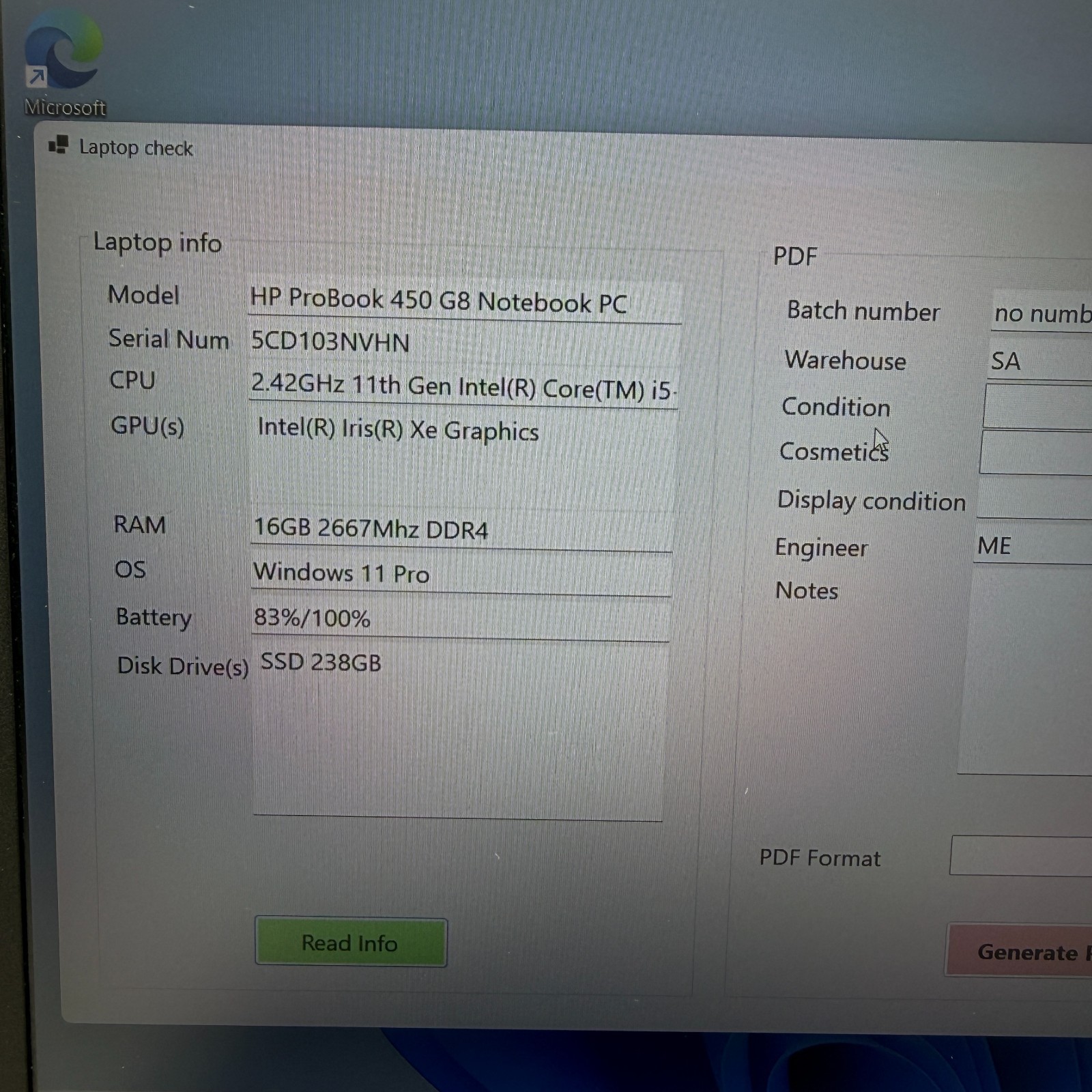 HP ProBook 450 G8 15.6″ i5-1135G7 16GB RAM 256GB SSD Win11 Pro USB-C FHD Dents