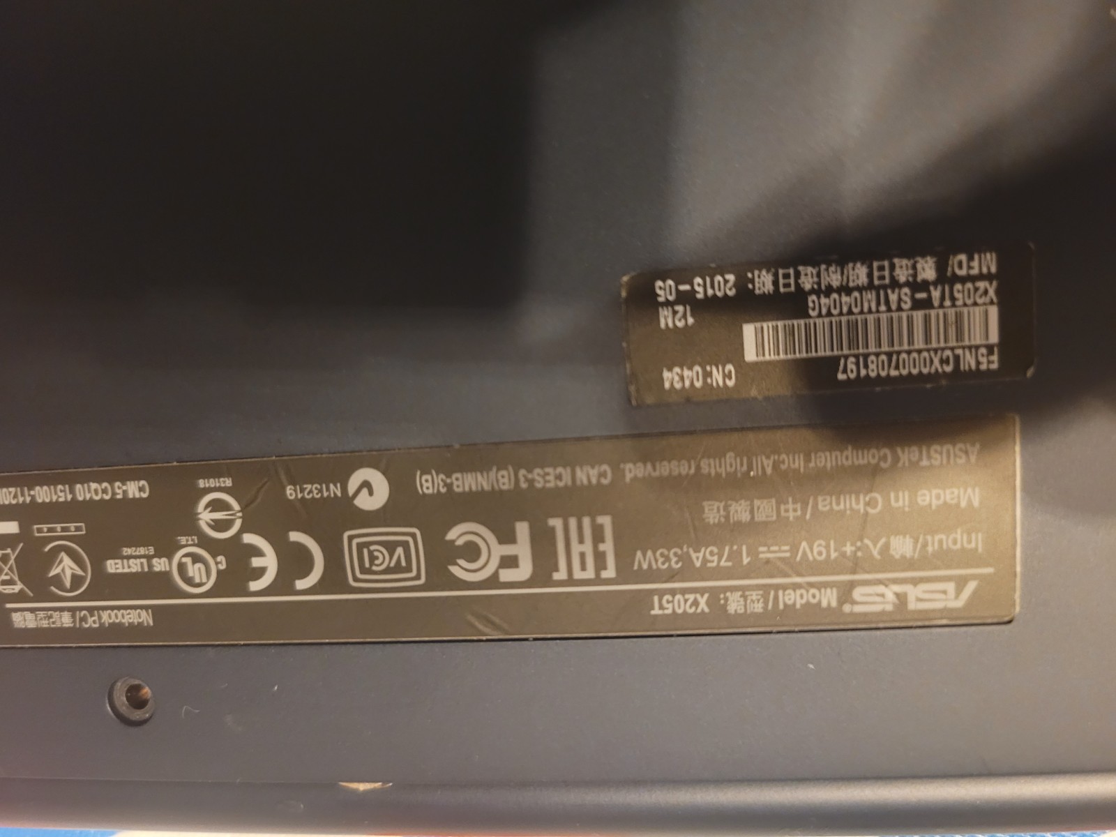 ASUS Eeebook X205TA 11.3in. (32GB, Intel Atom, 1.33GHz, 2GB) Notebook/Laptop…