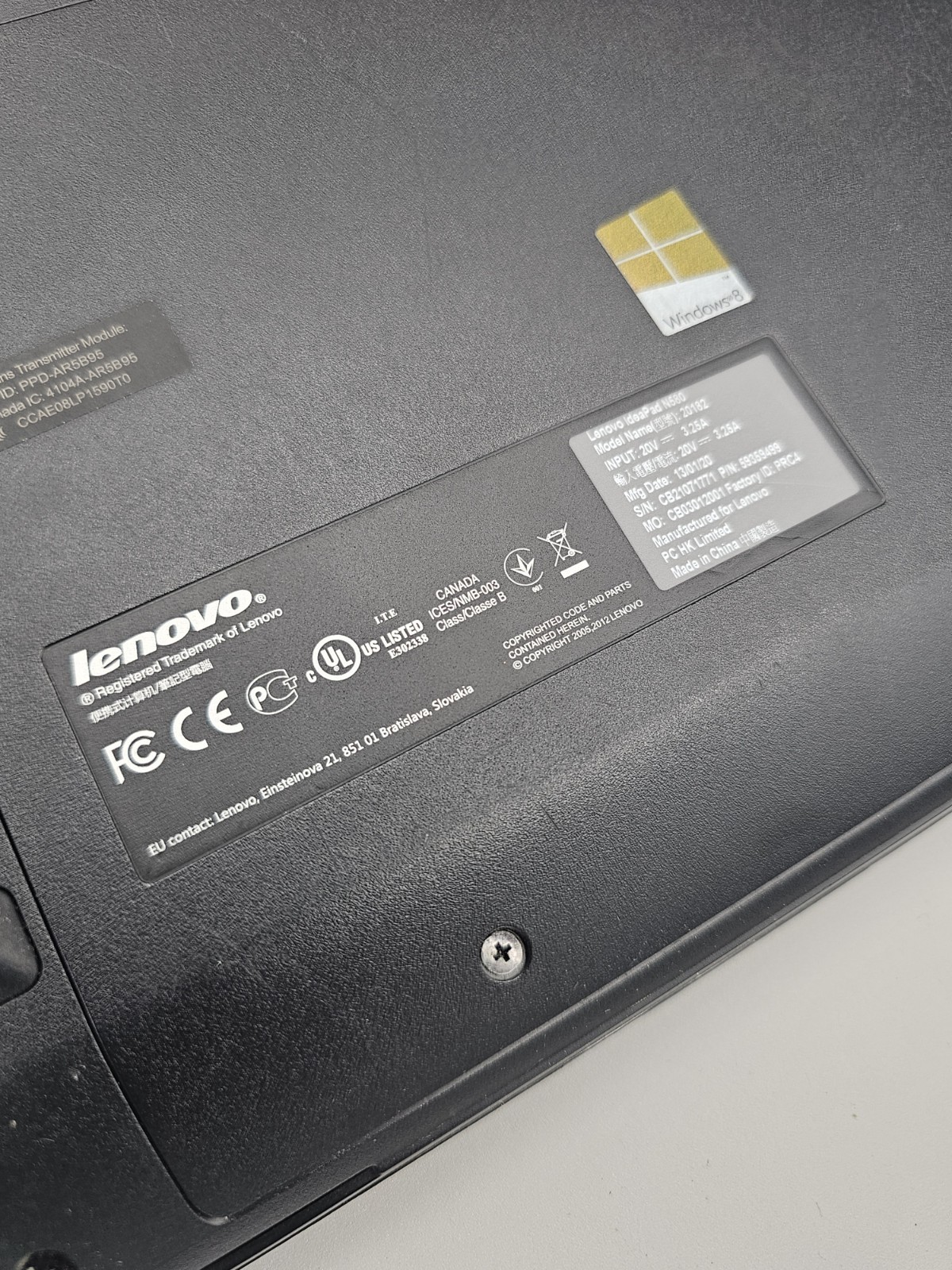 Lenovo IdeaPad N580 15.6″ Laptop Intel 2012 OEM Charger 75% Battery Health