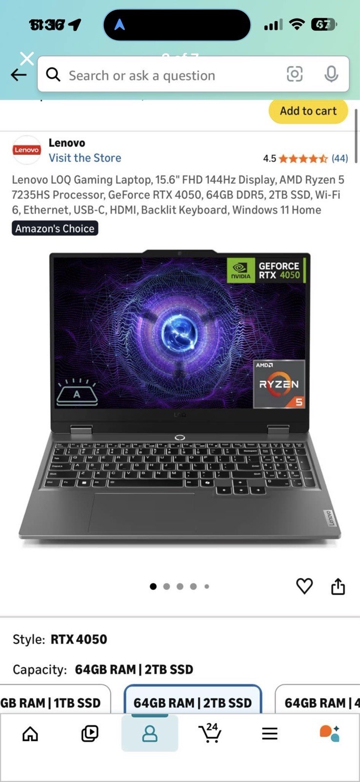 Lenovo LOQ gaming Laptop