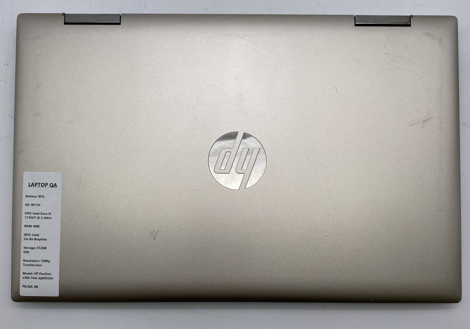 HP Pavilion x360 14m-dy0033dx Intel i5-1135G7 @ 2.4GHz 8GB RAM 512GB SSD W11H
