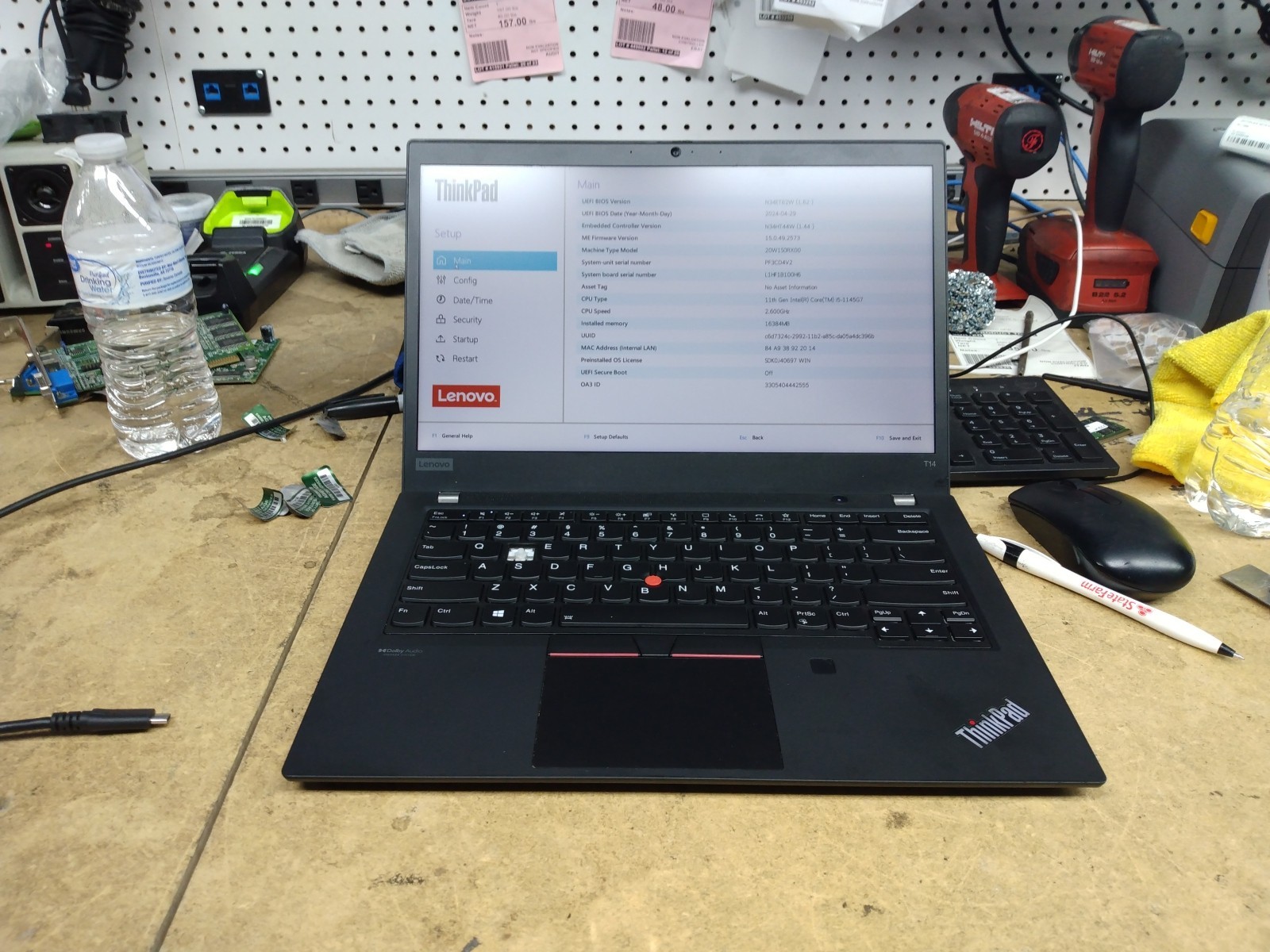 Lenovo ThinkPad T14 Gen 2 14″, FHD 16 GB i5-1145G7, NO SDD/OS