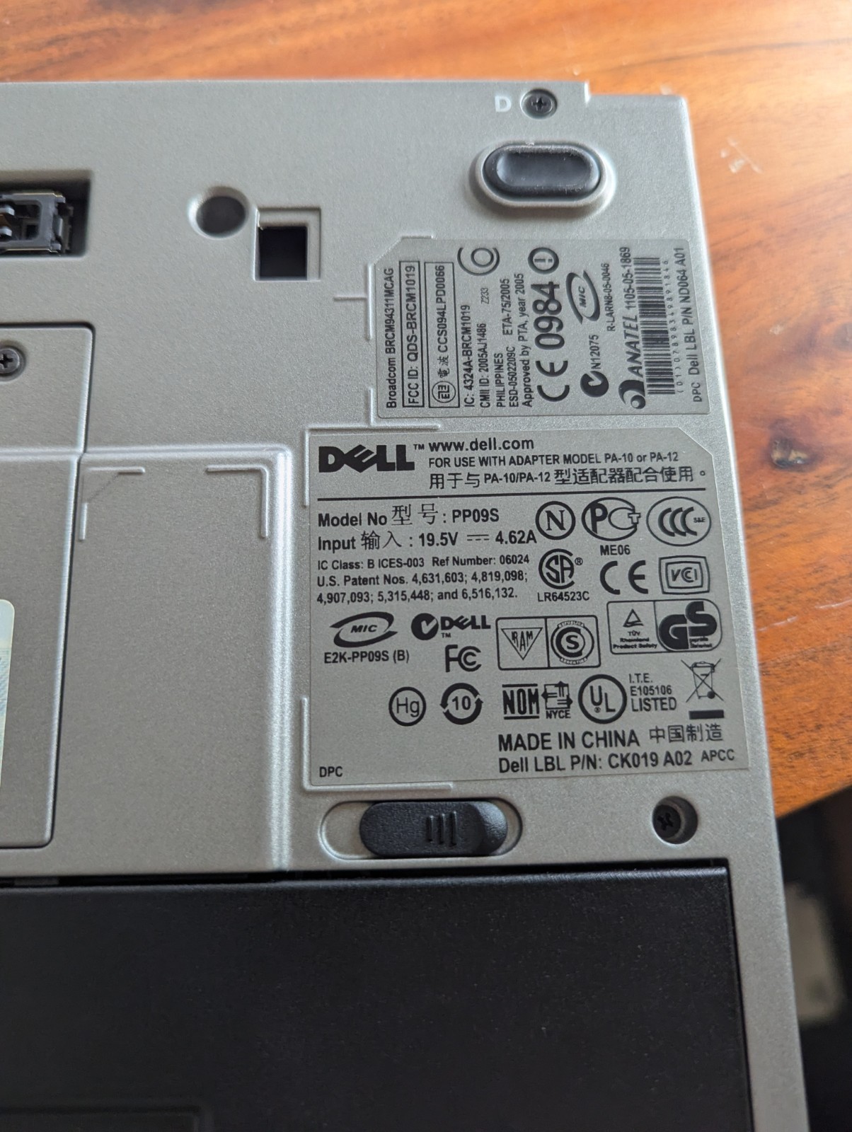 Dell Latitude D420 Intel Core Duo 1.20GHz 1GB RAM No HDD **Turns On