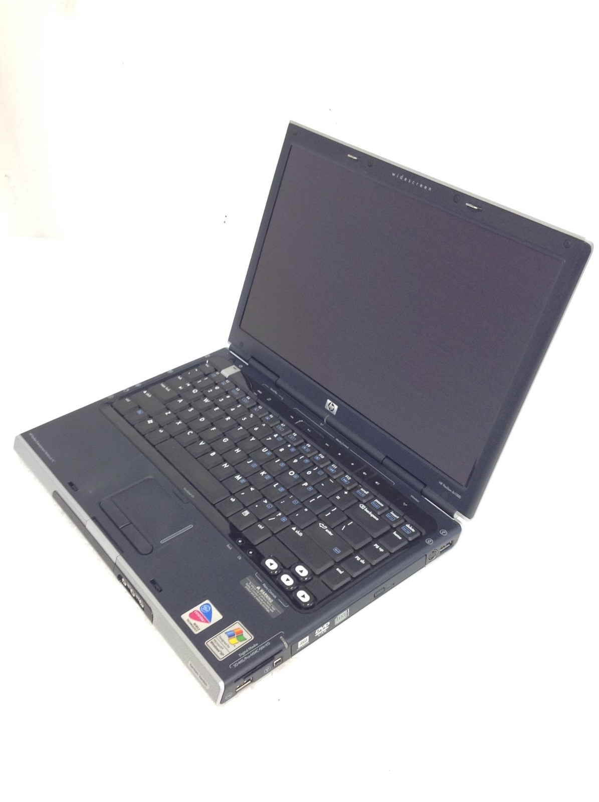 HP Pavilion DV1000 Pentium M 1.50GHz 14″ Laptop w/2GB RAM, DVDRW, Adapter, No HD