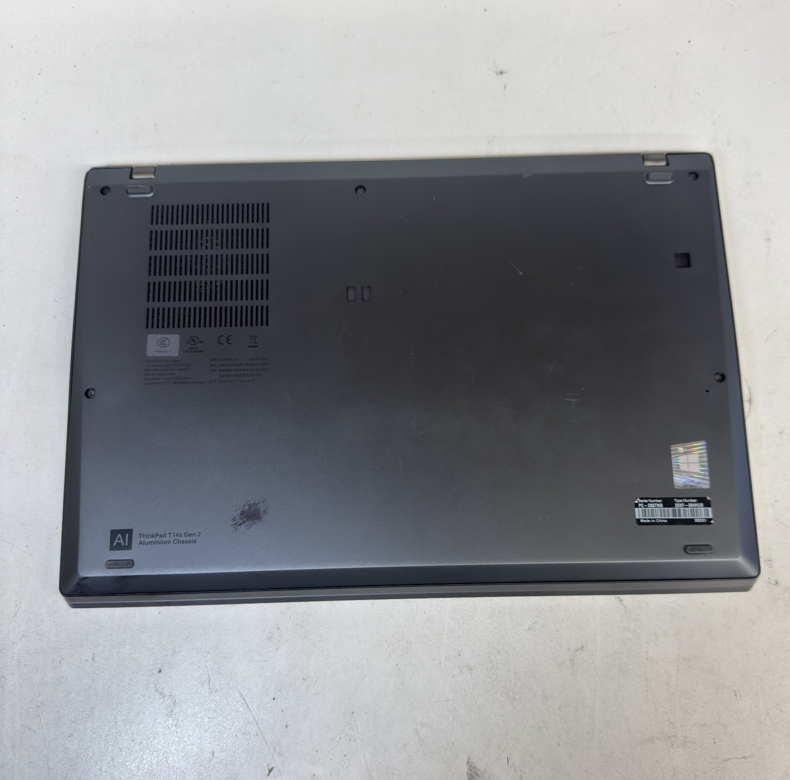 Lenovo ThinkPad T14s Gen 2a 14″ AMD Ryzen 5 Pro 5650U 8GB RAM 256GB SSD #TP15