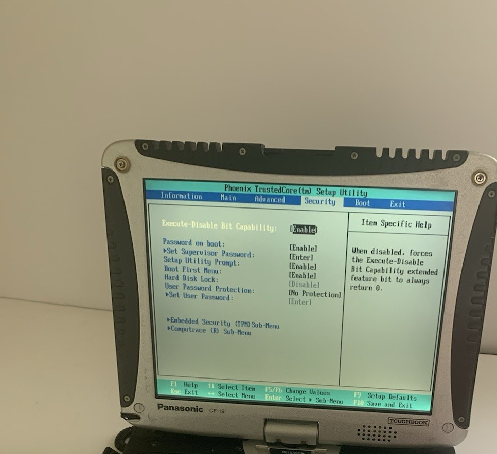 Panasonic Toughbook CF-19 MK2 1.06GH 4gb 80 GB HDD GPS Backlit Rubber Keyboard
