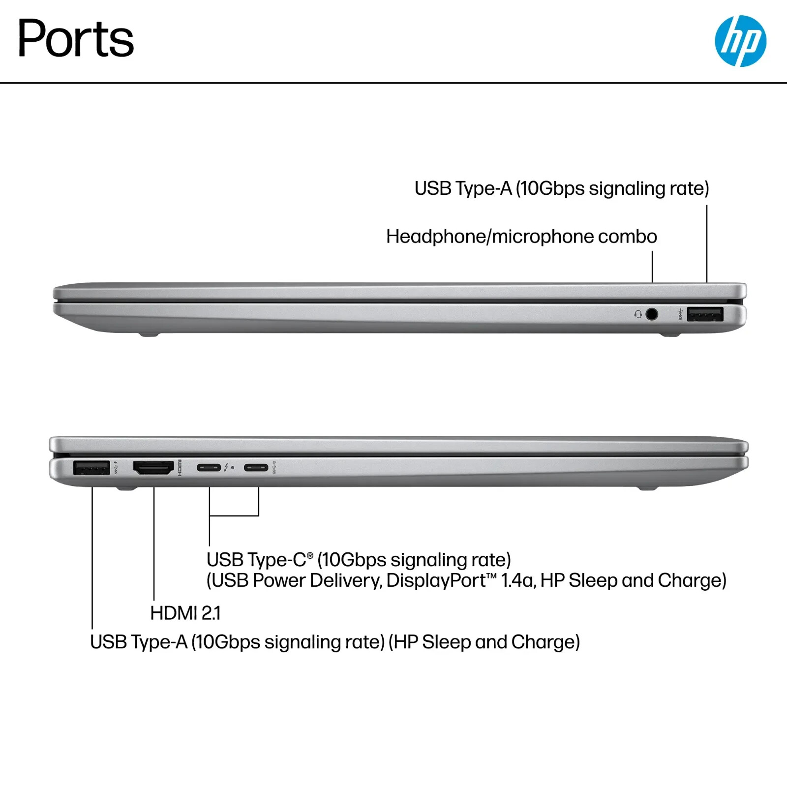 HP Envy 16″ 2K Touch 2-in-1 Laptop – Ryzen 5 – 8GB RAM 512GB SSD – Meteor Silver