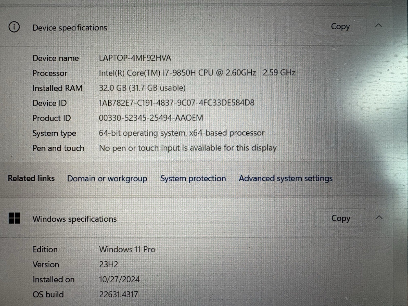 Lenovo ThinkPad P1 Gen 2 15.6″ Intel Core i7-9850H 2.60 GHz 32GB RAM 512GB Black