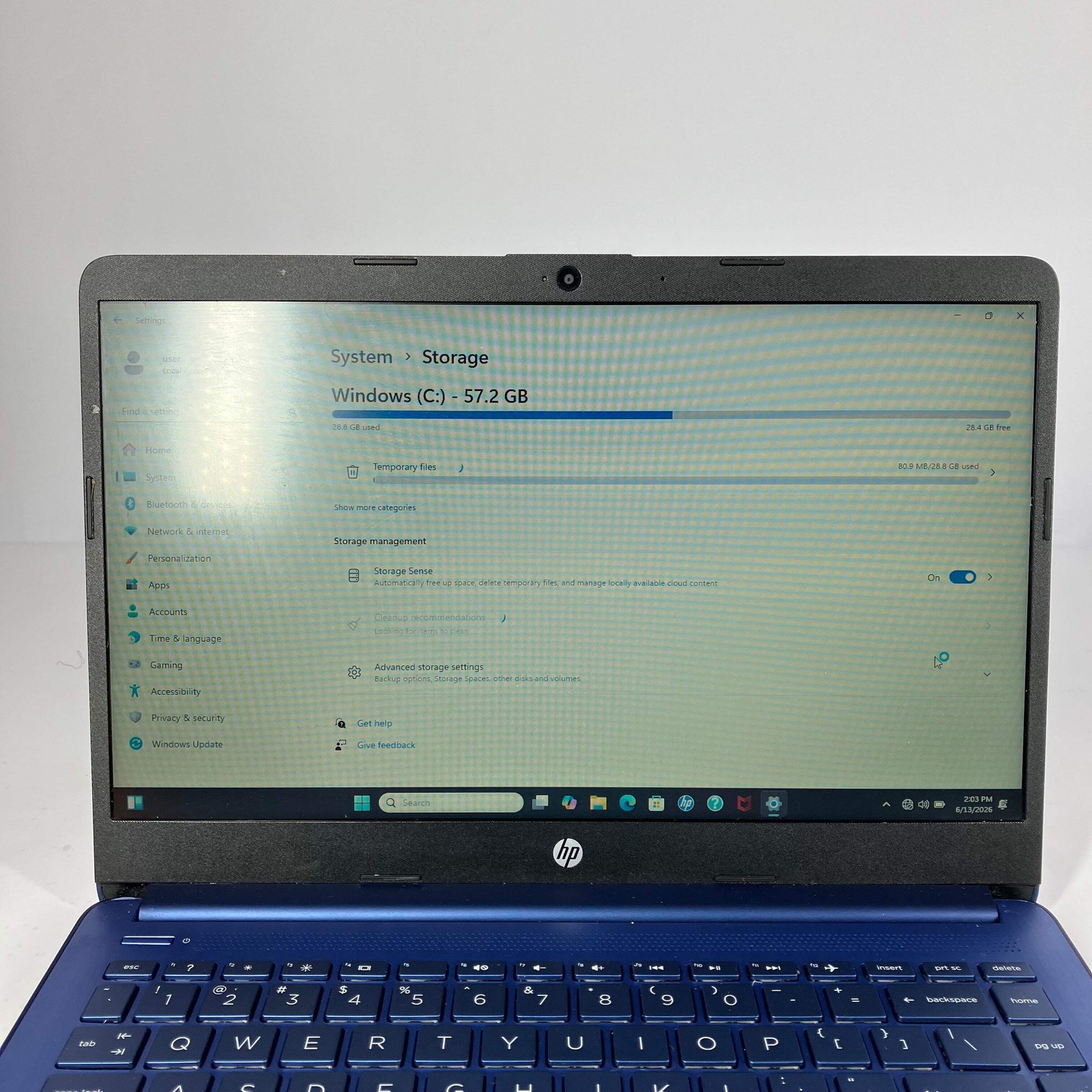 HP Stream 14-CF2111WM 14″ Celeron N4120 1.1GHz 4GB RAM 64GB SSD