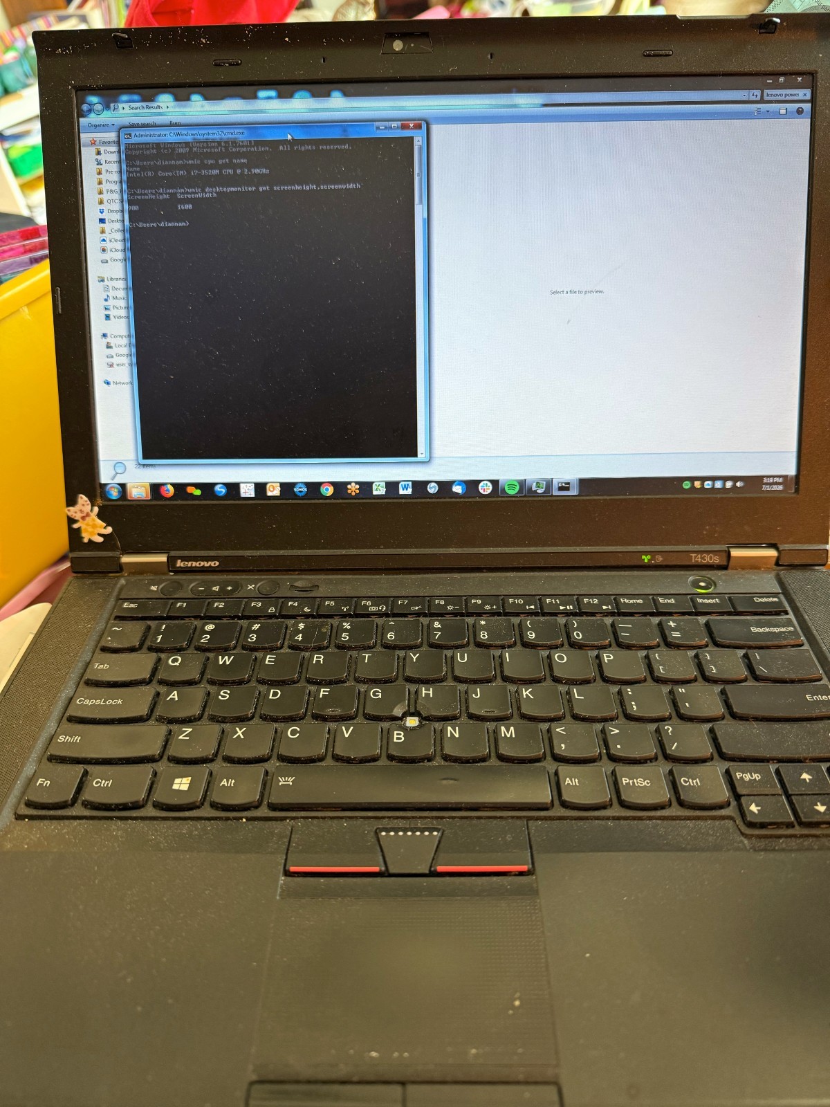 Lenovo ThinkPad T430s i7-3520M 16GB RAM 512GB SSD 14″ HD+Laptop Charger Business
