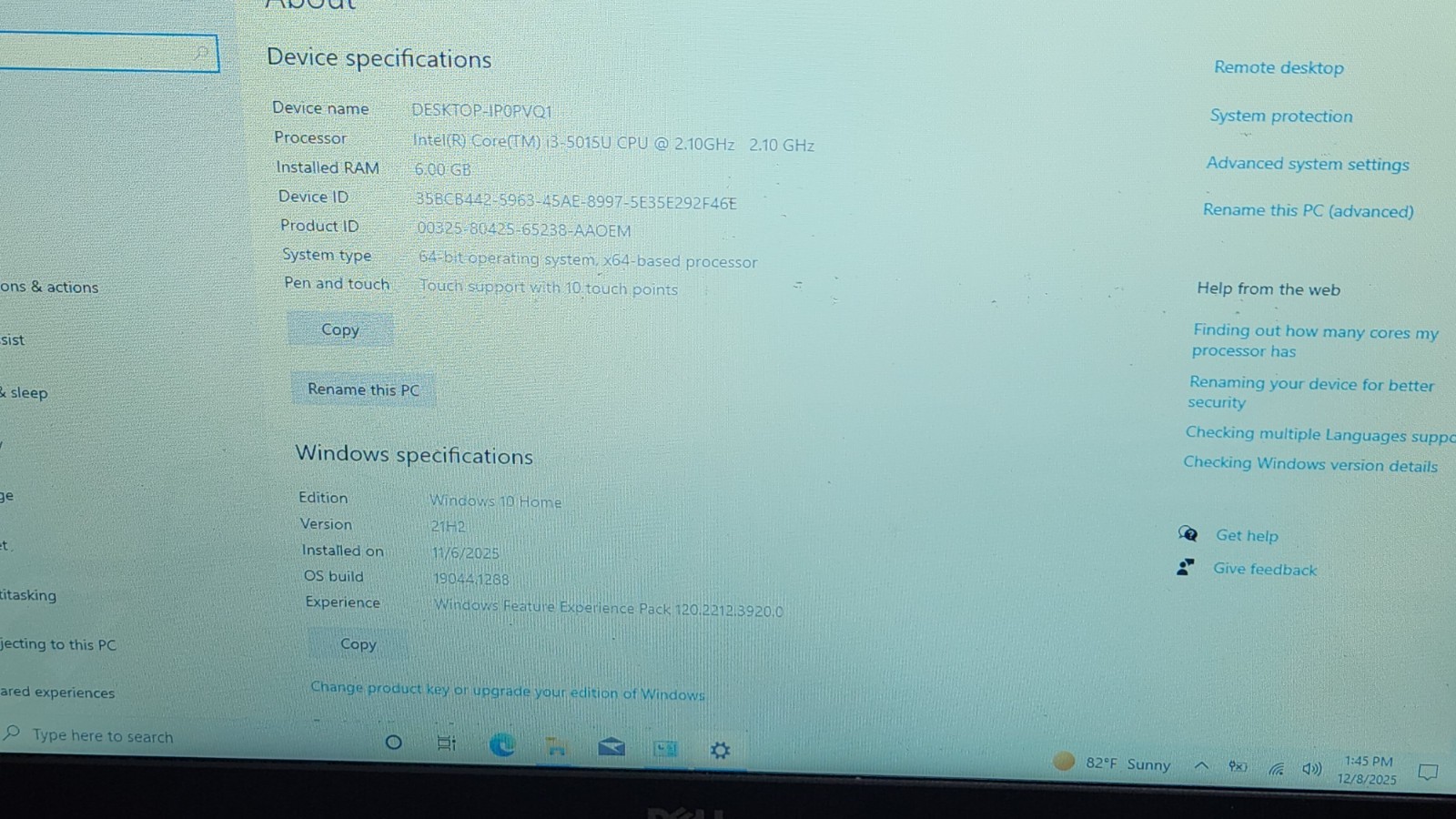 Lot Of 2 Laptops DELL Inspiron 1TB, 15 3000 intel i3 , ACER Chromebook 3h Series