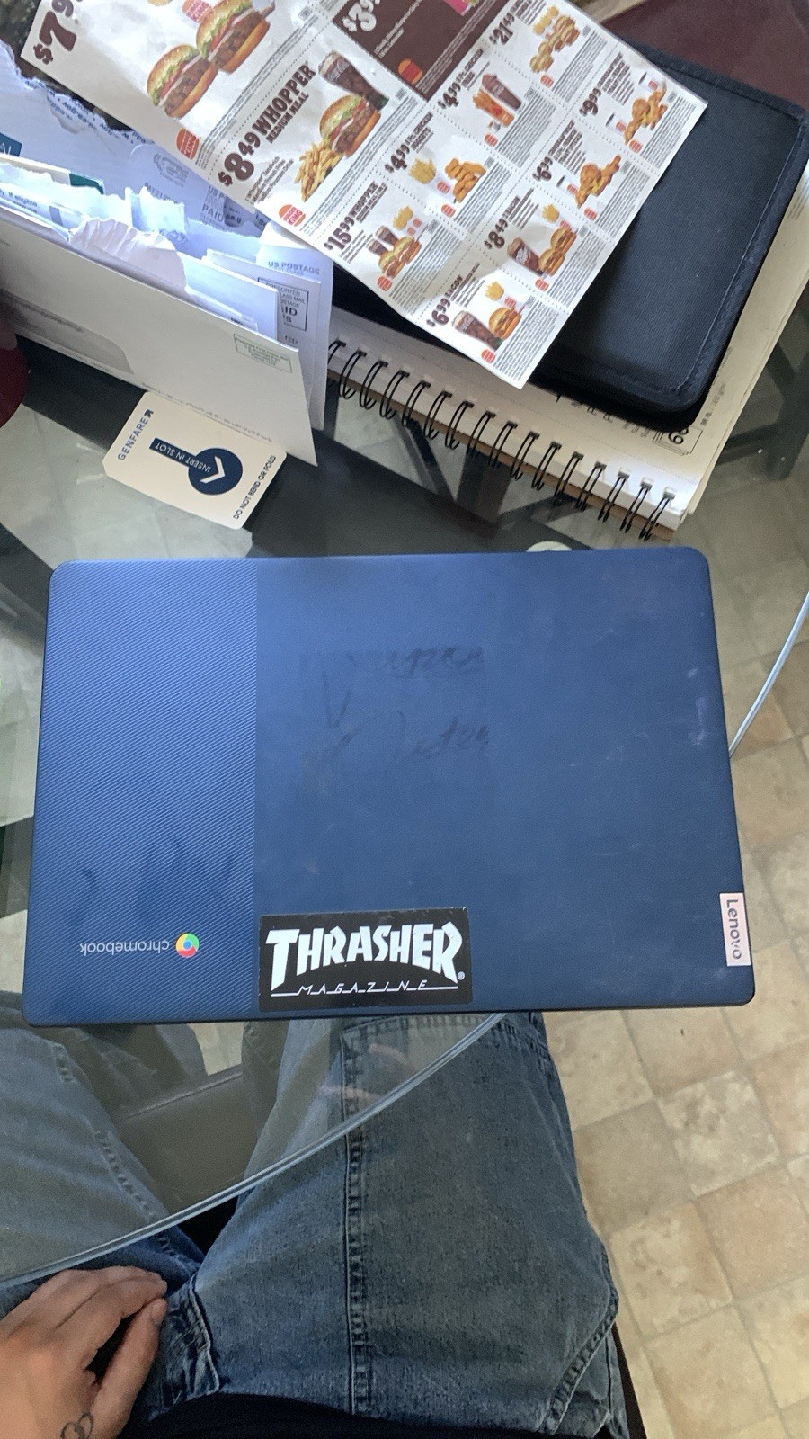 Lenovo Chromebook 14in MediaTek MT8183 SSD USB-C Chrome OS Blue Used