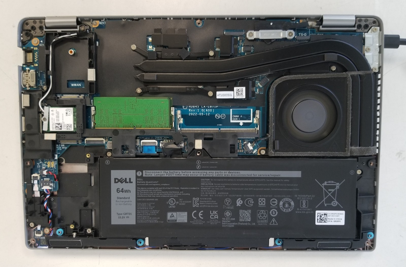 Dell Latitude 5431 Intel Core i7-1270P | 4.80GHz | 8GB DDR5 SDRAM | NO SSD/OS