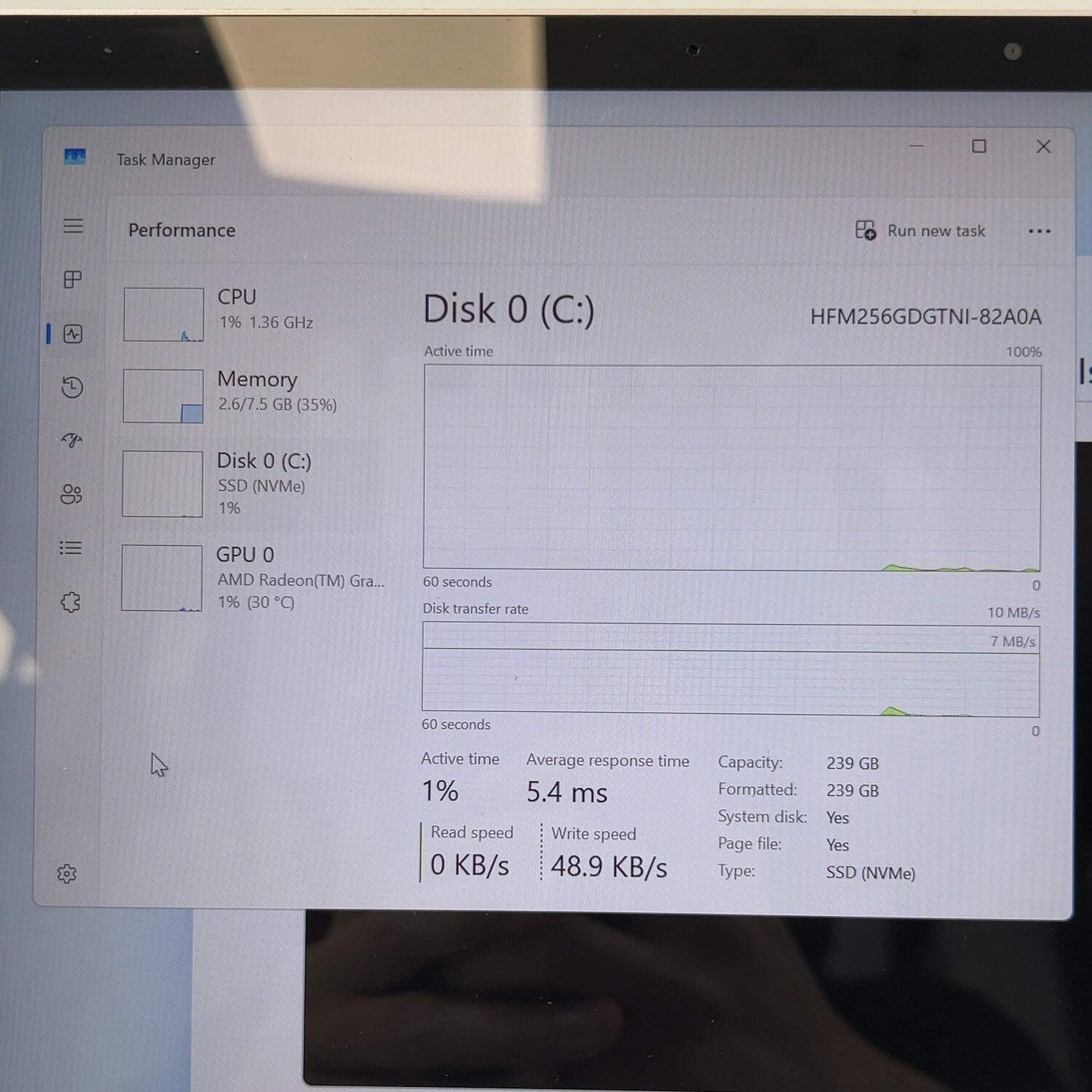 Microsoft Surface Laptop 4 1958 13.5″ Ryzen 5 Surface Edition 2.2GHz 8GB RAM 250