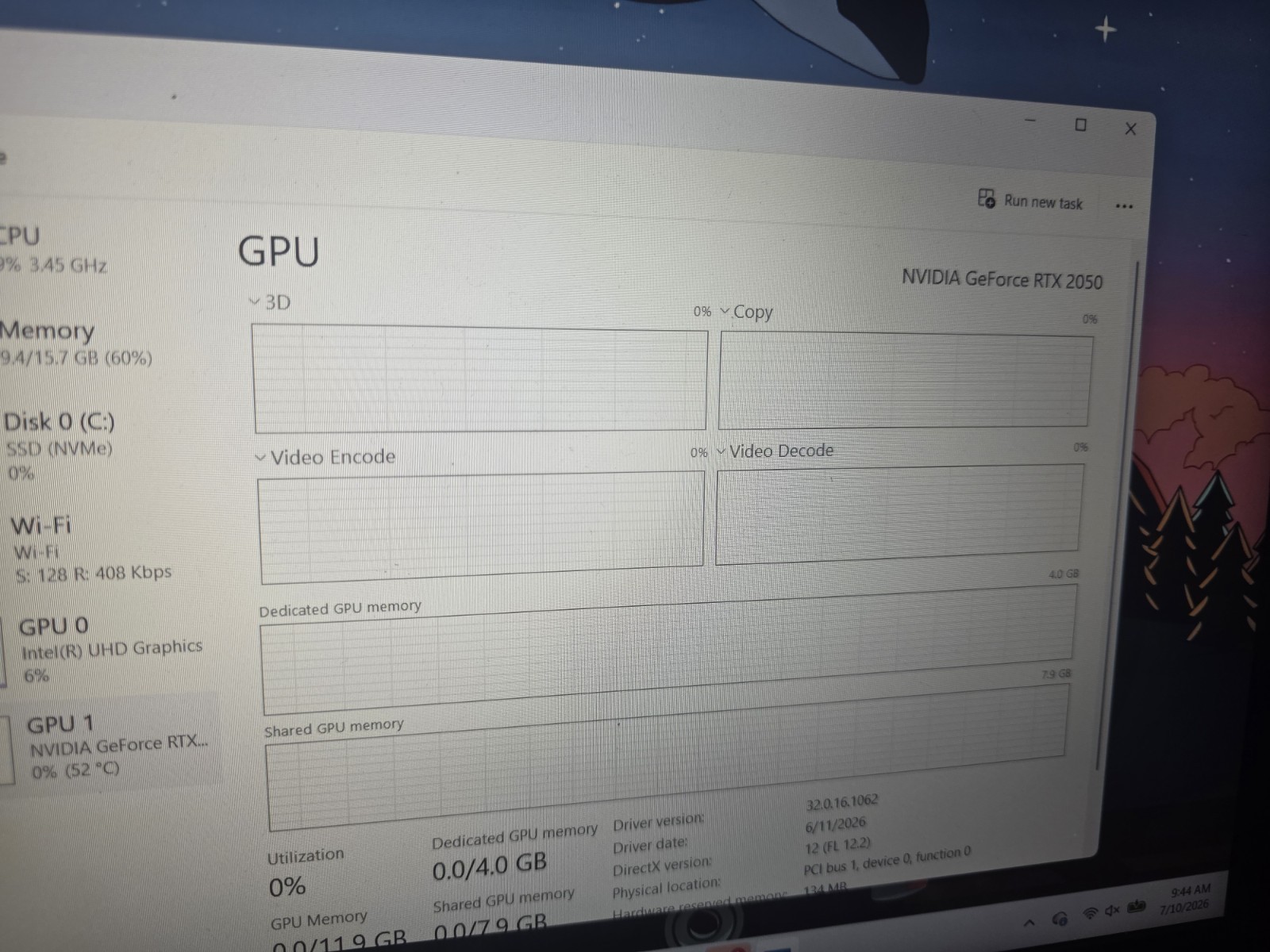 Acer Nitro V 15 15.6″ Gaming Laptop i5 16GB RTX 2050 SSD Win 11 Black