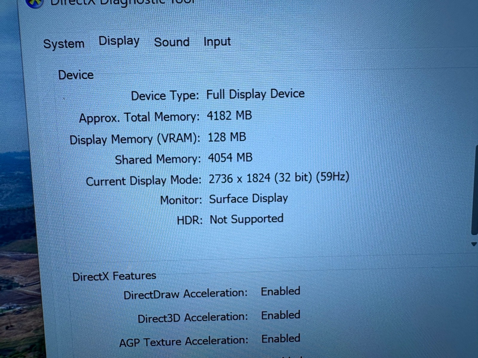 Microsoft Surface Pro 6 i5 8th Gen/8 gigs/256SSD