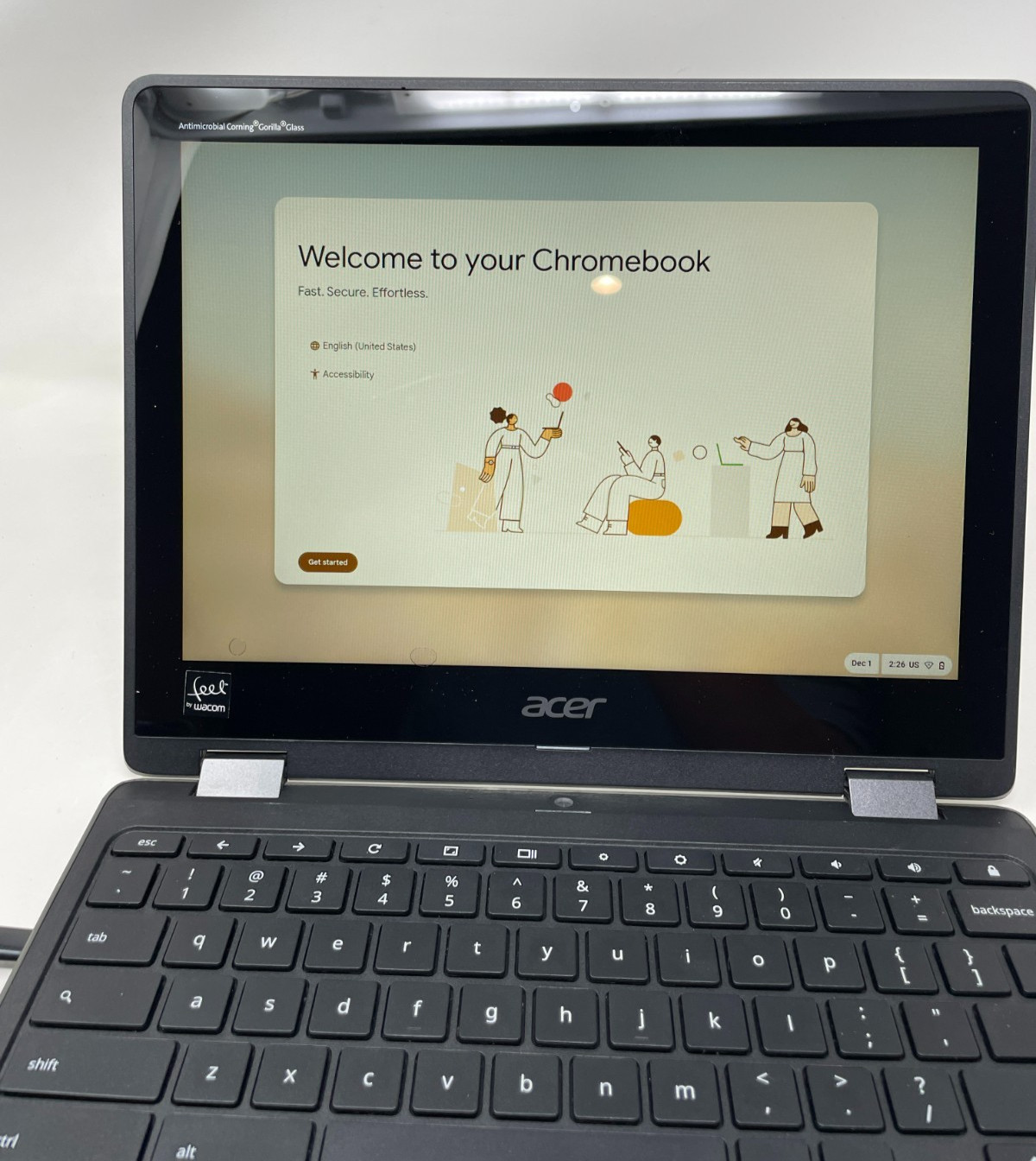 Acer Chromebook 12″ 4GB 32GB R851TN, Black Laptop Computer