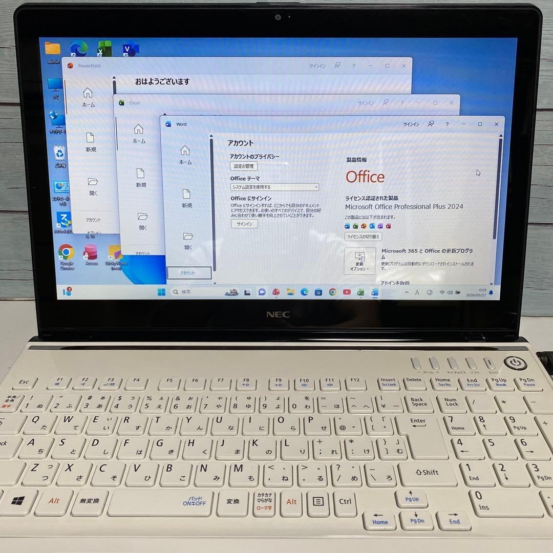 NEC LAVIE Laptop Windows 11 Pro 64 bit Core i5 SSD 128GB White Used Japan